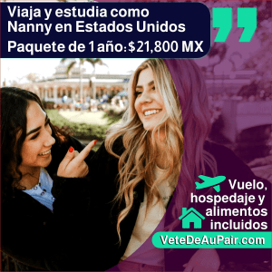 Programa de intercambio cultural Au Pair en Estados Unidos por 12 meses.