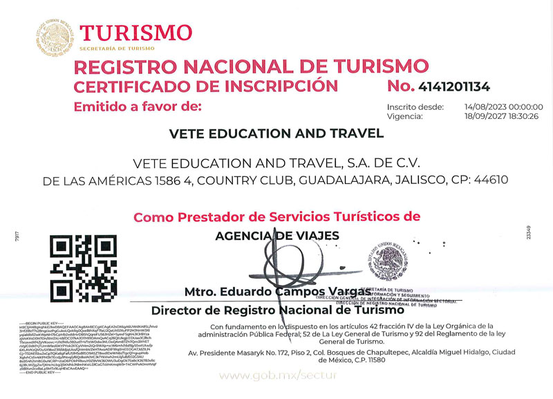 Registro_Nacional_Turismo_Federal_VETE VETE-Education-And-Travel